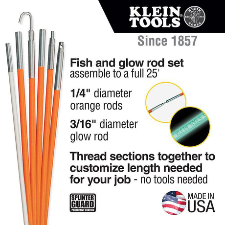 Tools 25' (7.6 m) Fish and Glow Rod Set 56325