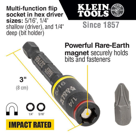 Tools 3 in 1 Impact Flip Socket 32766