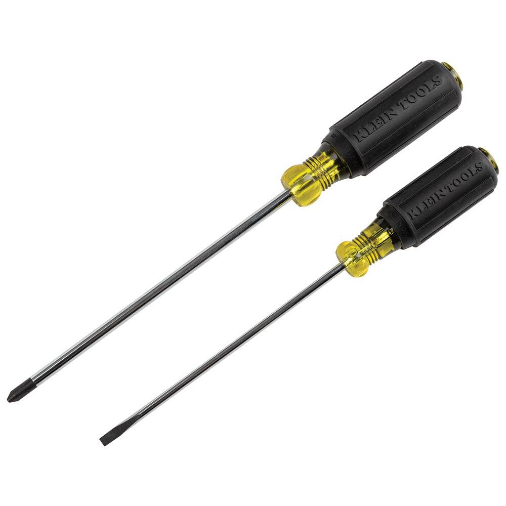 2-Piece Bi-material Handle Slotted/Phillips Screwdriver Set 85742