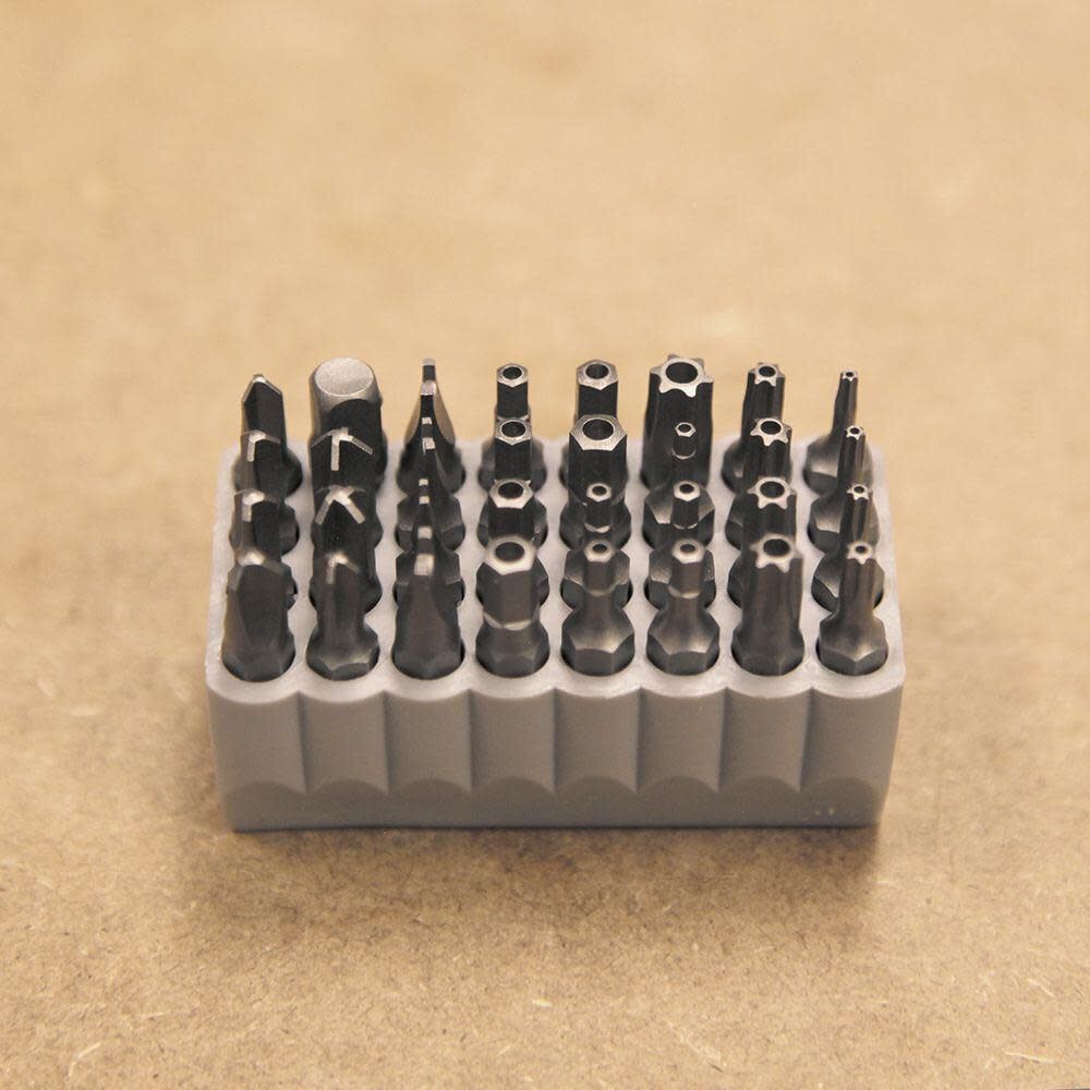 Tamperproof Bit Set, 32 Piece 1-in Screwdriver Bit Set 32525