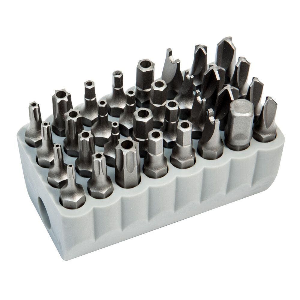 Tamperproof Bit Set, 32 Piece 1-in Screwdriver Bit Set 32525