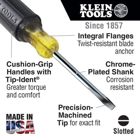 3/8 In. x 8 In. Square Shank Keystone Tip Screwdriver 6008