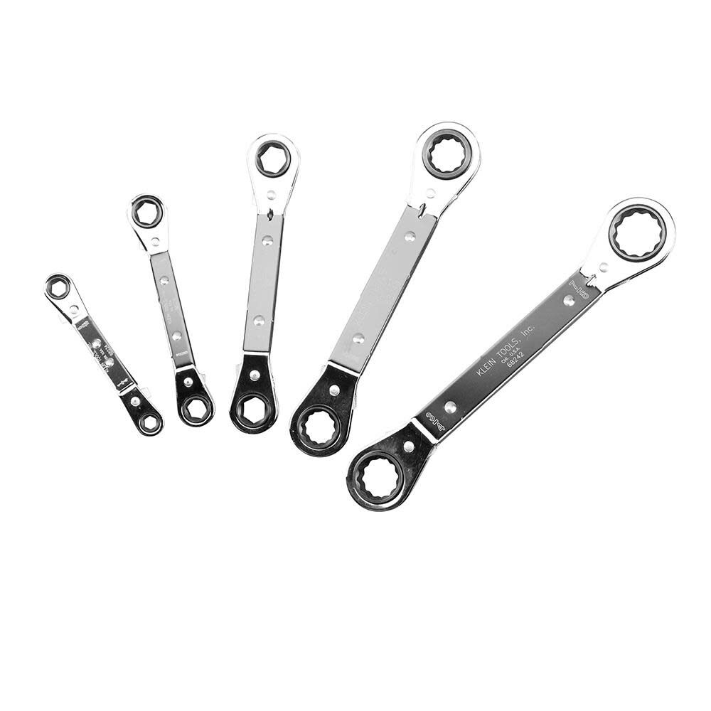 5 Piece Ratcheting Box Wrench Set 68221