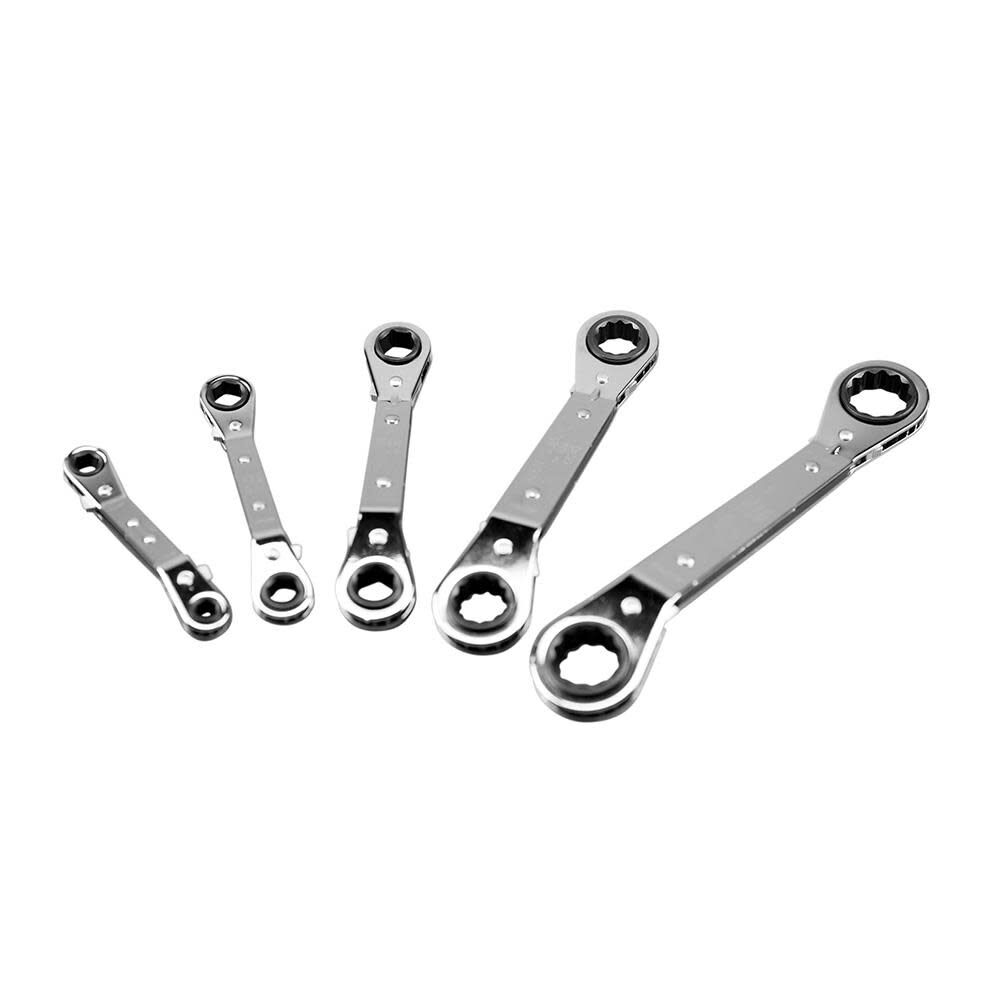 5 Piece Ratcheting Box Wrench Set 68221