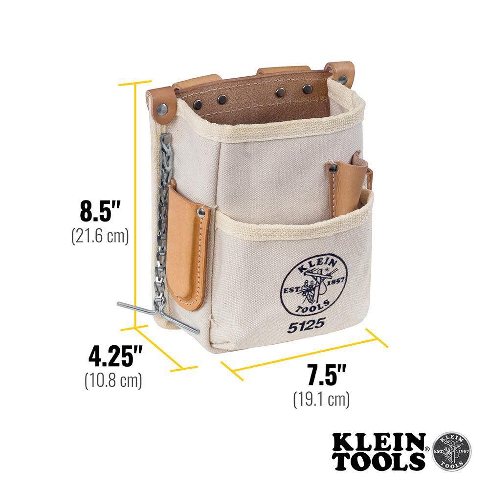 5 Pocket Tool Pouch Canvas 5125