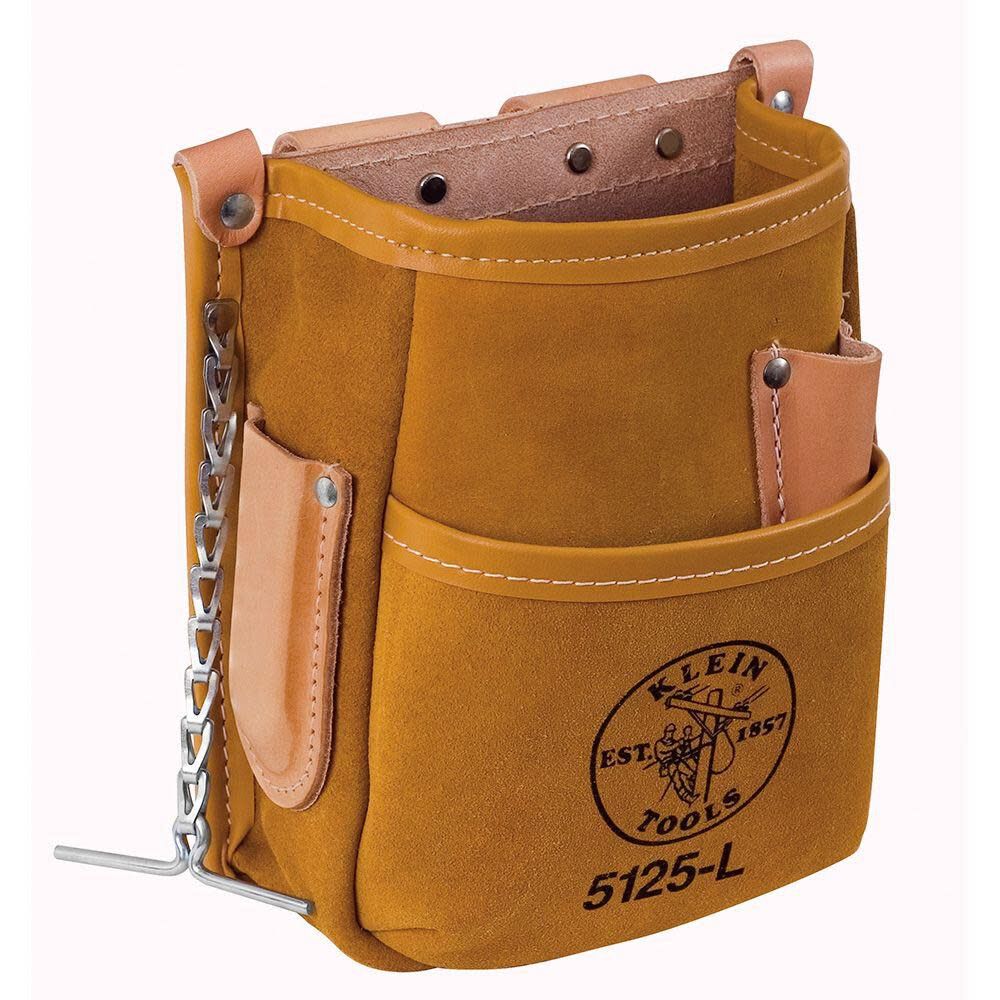 5 Pocket Tool Pouch Leather 5125L