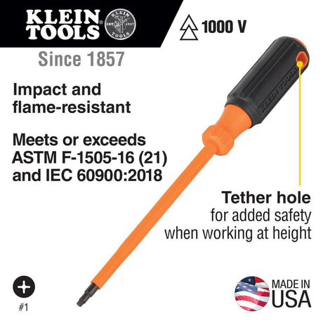 6inch Insulated Screwdriver #2 Square 6846INS