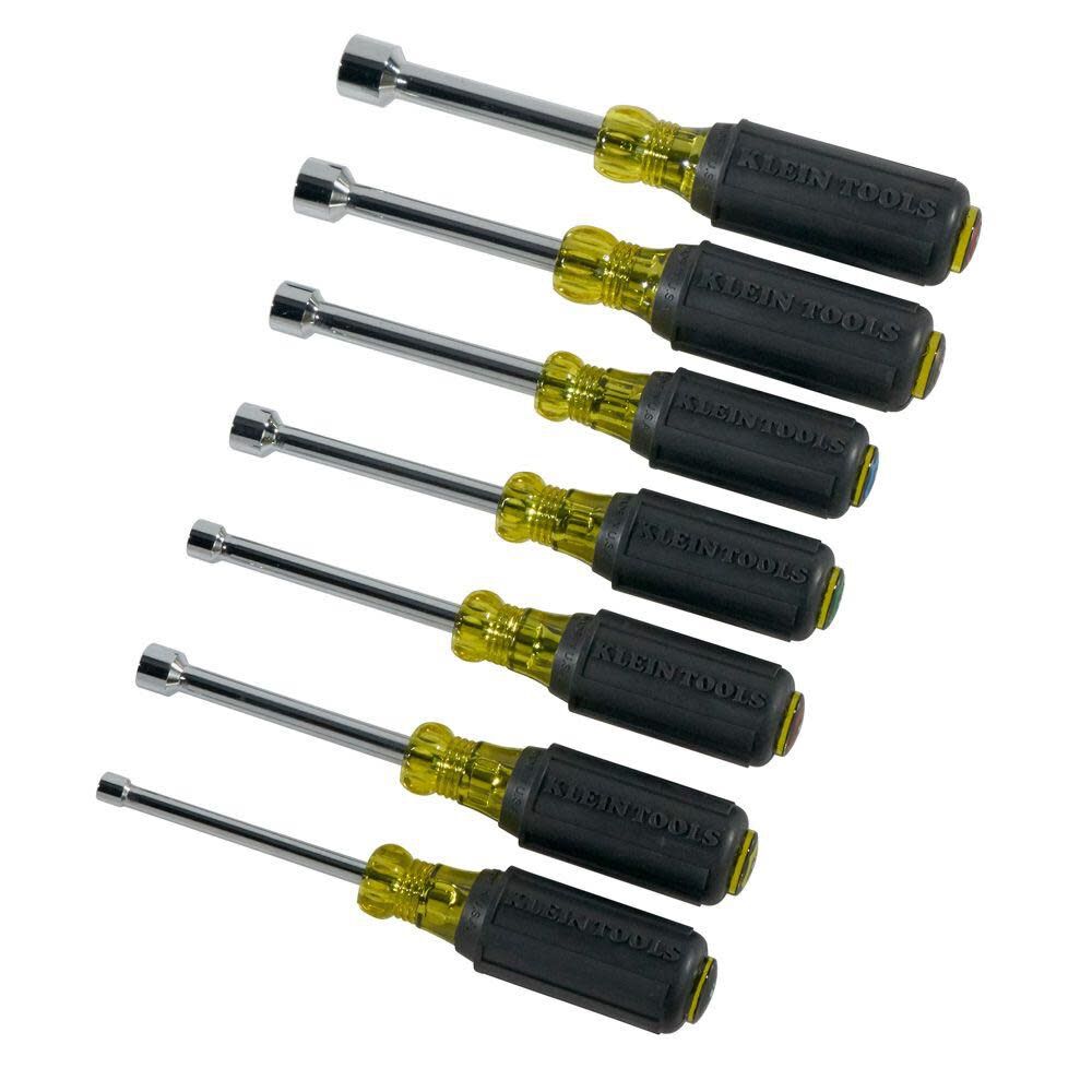 3-Inch Shafts, Cushion-Grip(TM) 7-Piece Standard (SAE) Hex Nut Driver Set 631