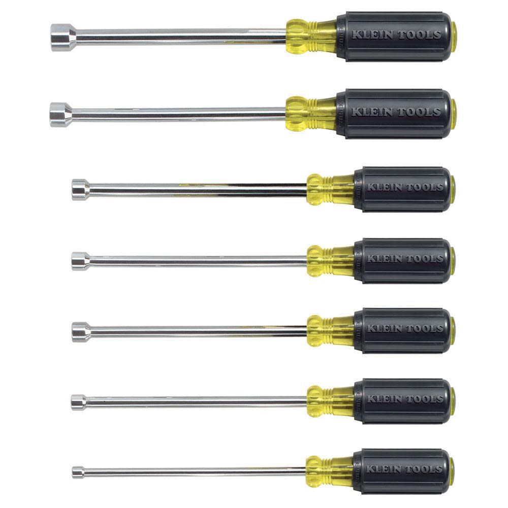 6-Inch Shaft 7-Piece Standard (SAE) Hex Nut Driver Set 647