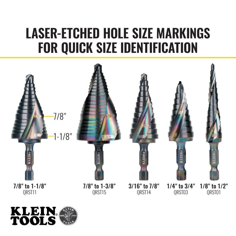 1/4-in 2-Step Drill Bit (7/8-in to 1-1/8-in) QRST11