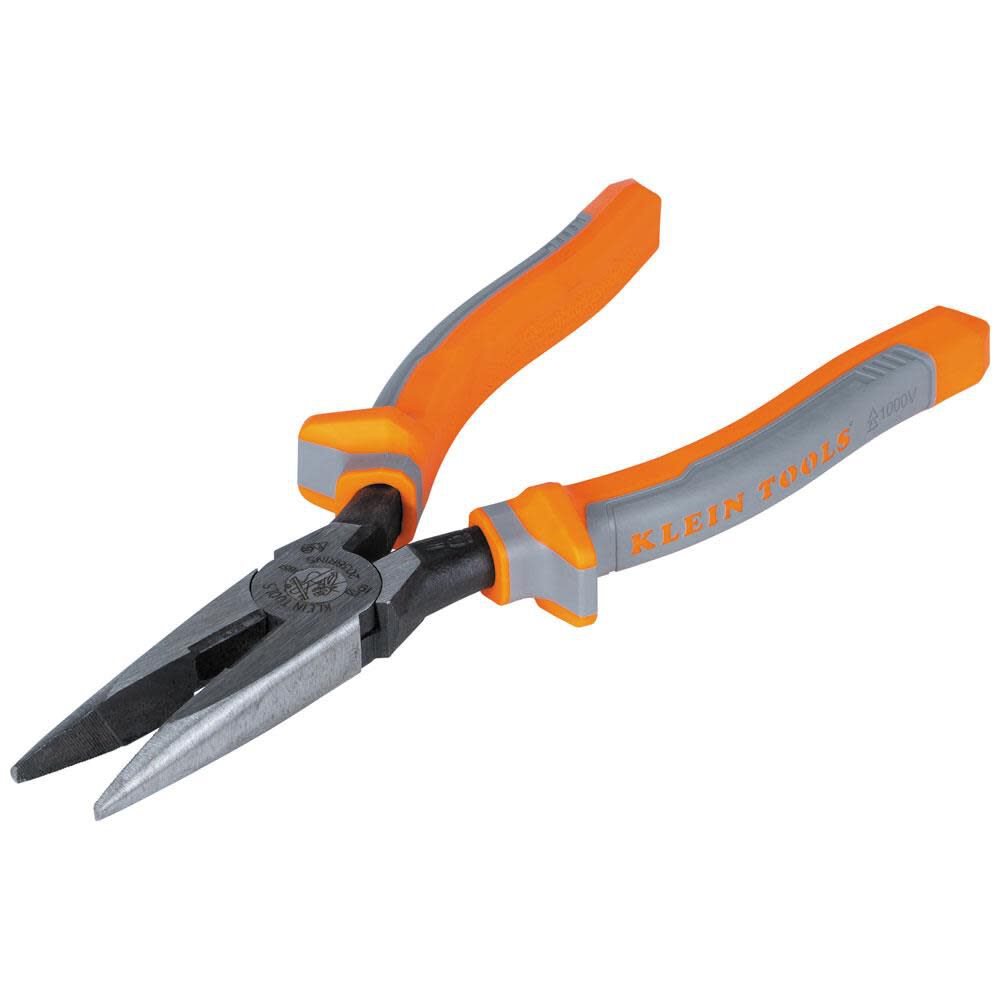 8-in Insulated Needle Nose Pliers with Wire Cutter 2038RINS