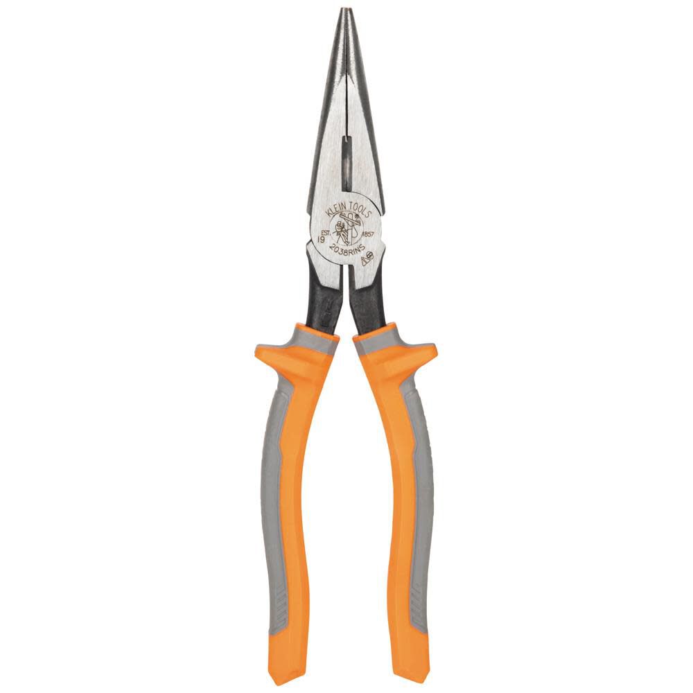 8-in Insulated Needle Nose Pliers with Wire Cutter 2038RINS