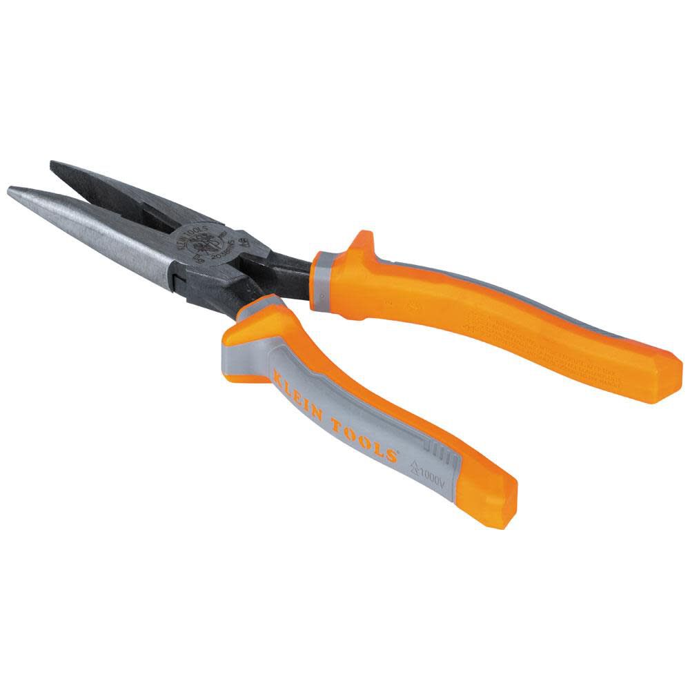 8-in Insulated Needle Nose Pliers with Wire Cutter 2038RINS