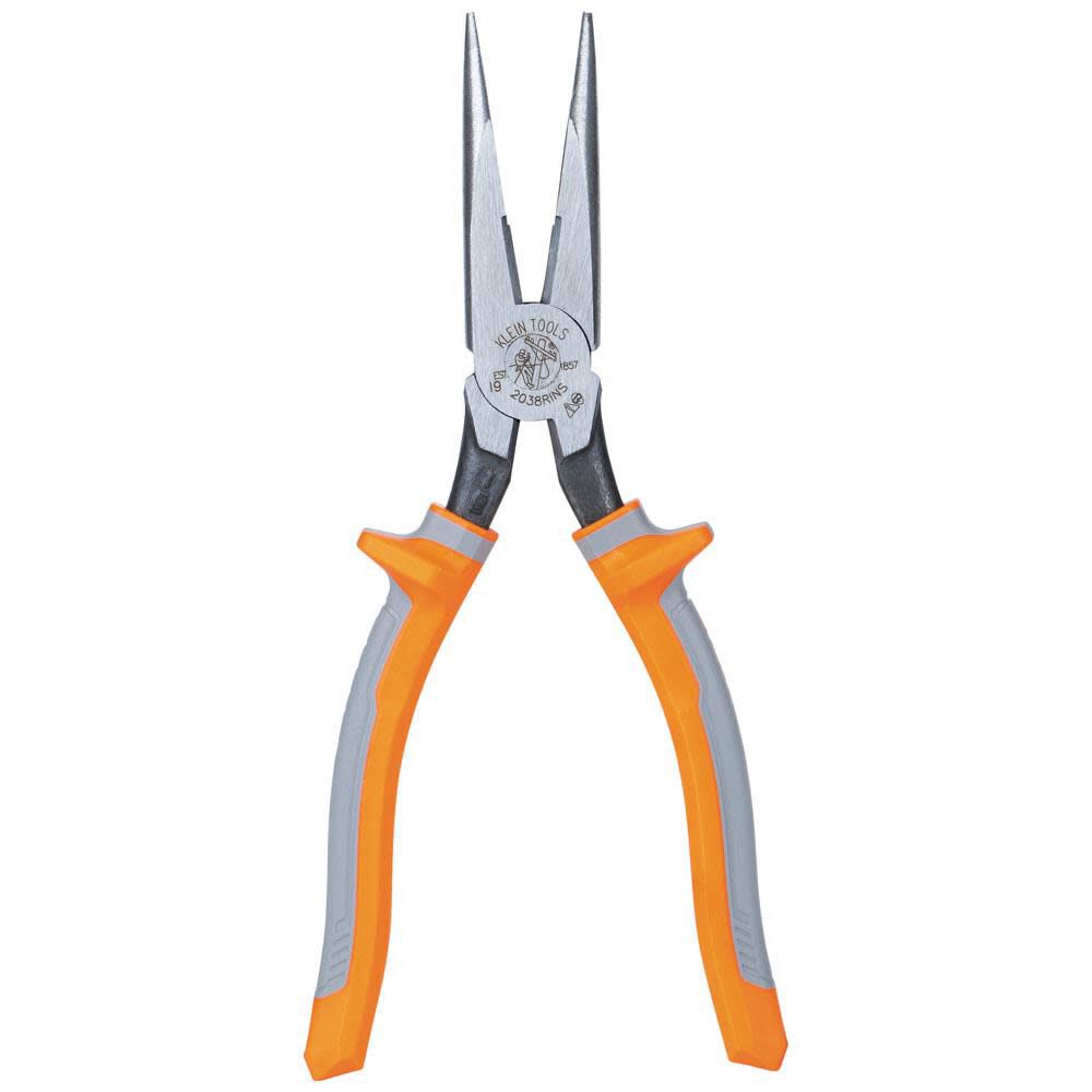 8-in Insulated Needle Nose Pliers with Wire Cutter 2038RINS