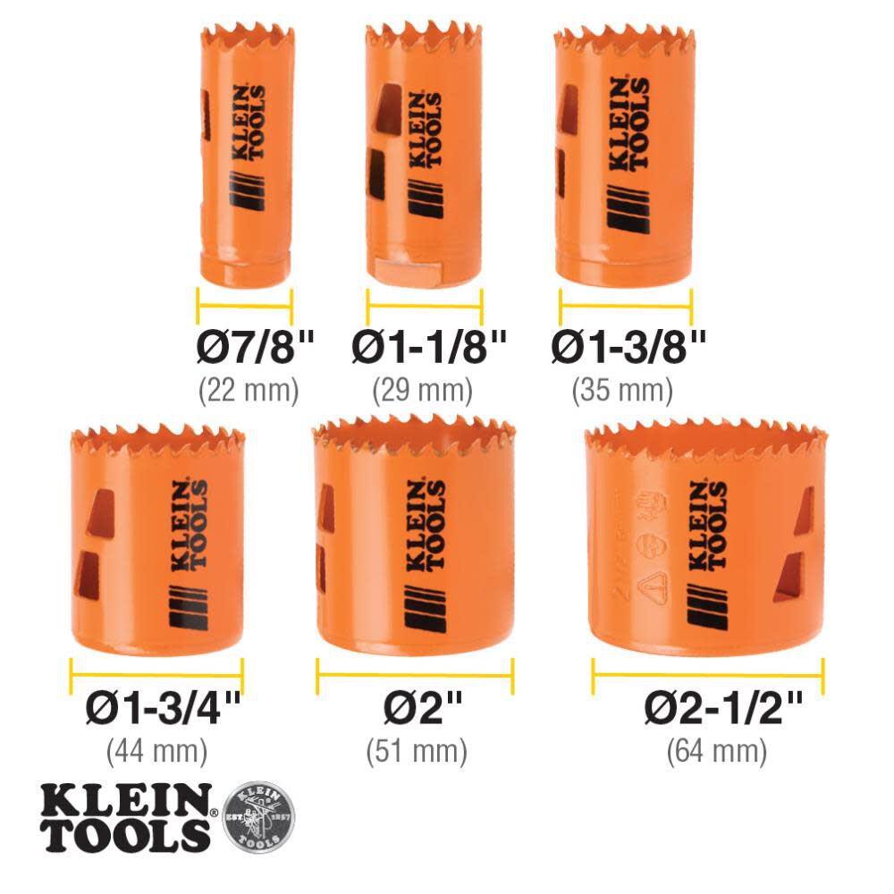 Bi-metal Arbored Hole Saw Kit Set (8-Piece) with Hard Case 31902