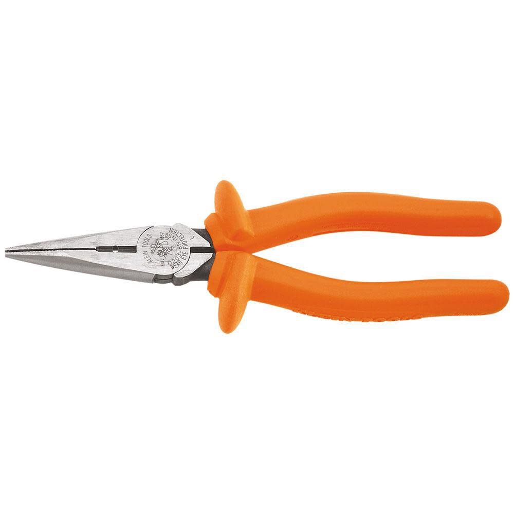 8in Insulated HD Long Nose Pliers D2038NINS