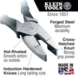 9-1/4 In. High Leverage Side Cutting Pliers 213-9NE