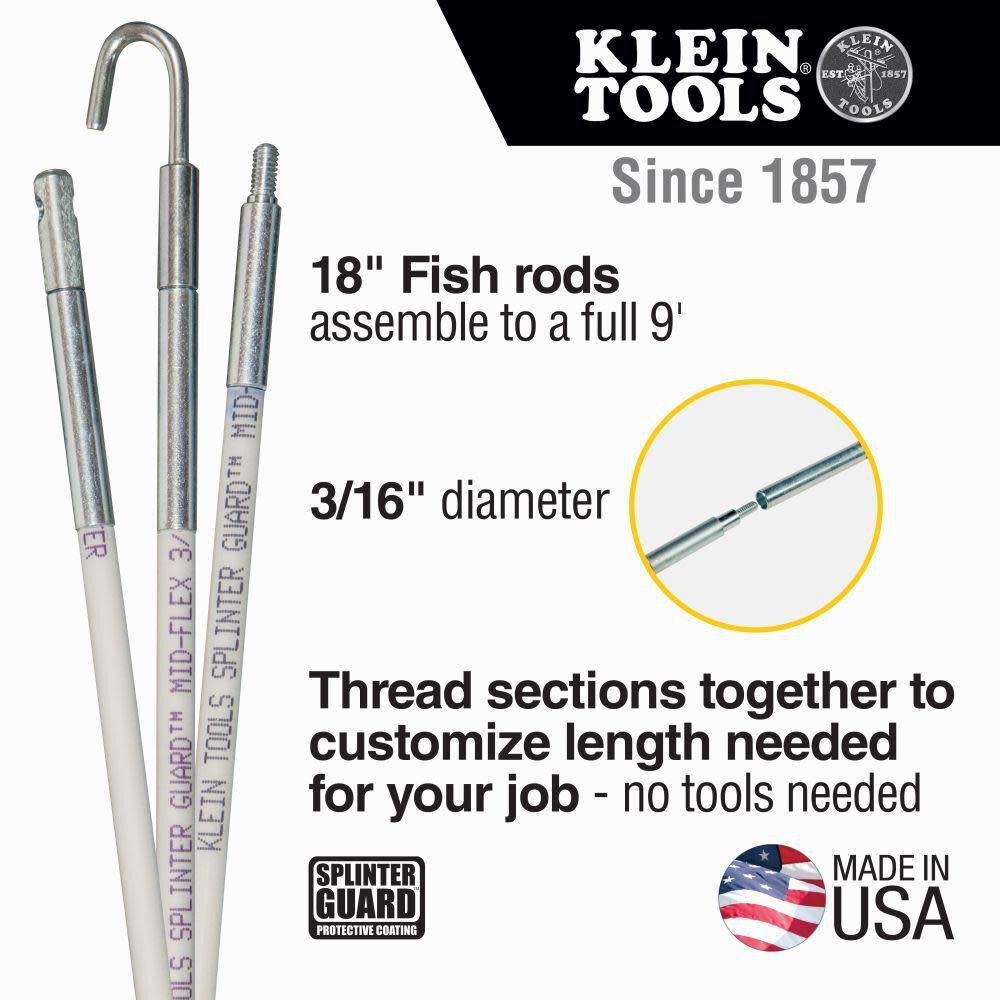 9' Mid Flex Glow Rod Set 56409