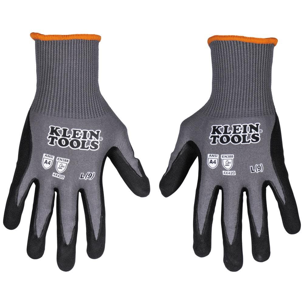 A4 Cut Knit Dipped Gloves, Large, 2pk 60589