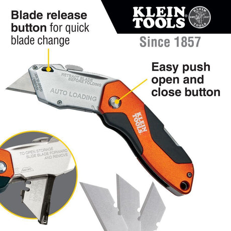 Auto-Loading Folding Utility Knife 44130