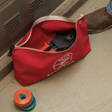 Canvas Tool Bag with Zipper Red 5539LRED