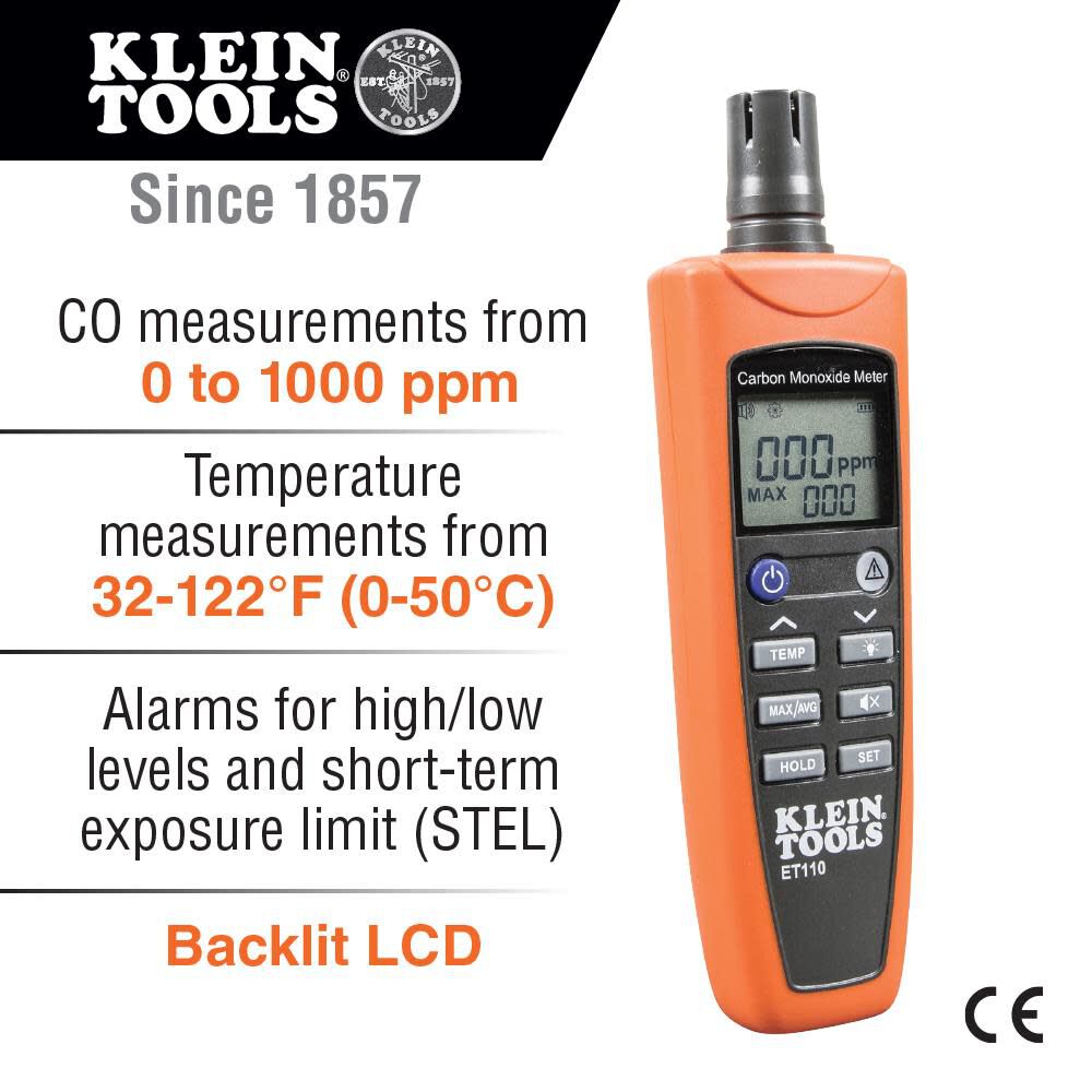 Tools Carbon Monoxide Meter ET110