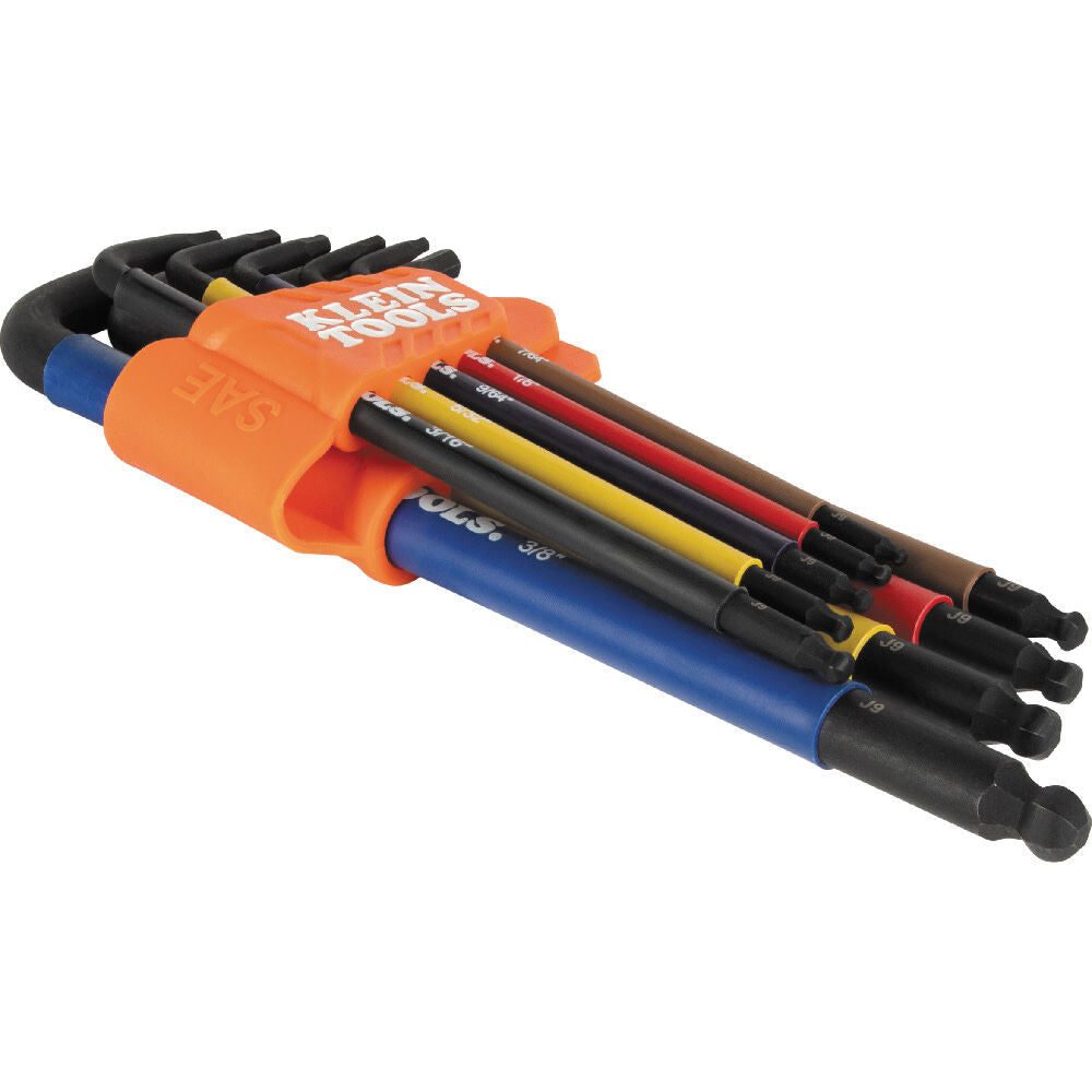 Color-Coded SAE Hex Key Set 9pc BLS9