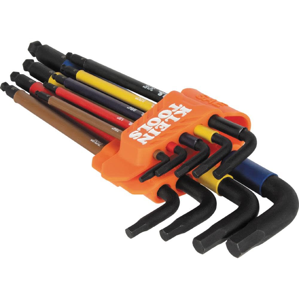 Color-Coded SAE Hex Key Set 9pc BLS9