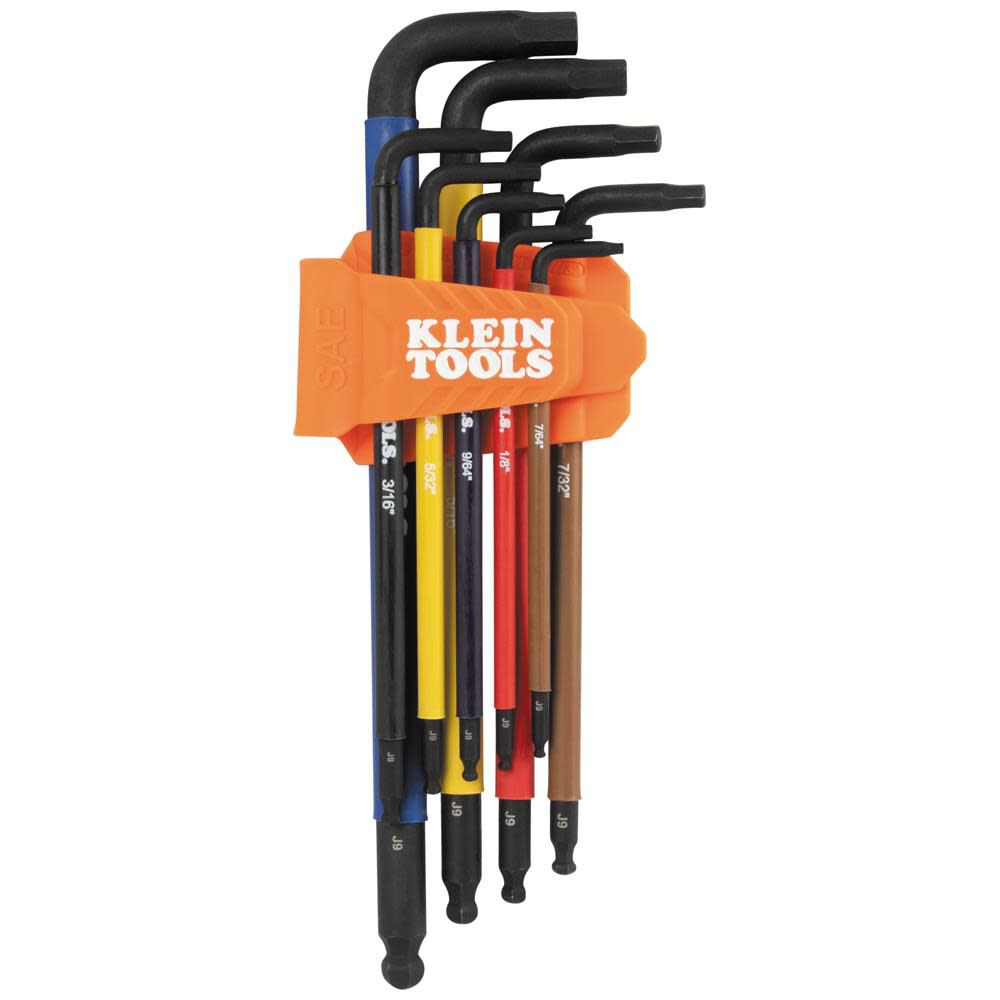 Color-Coded SAE Hex Key Set 9pc BLS9