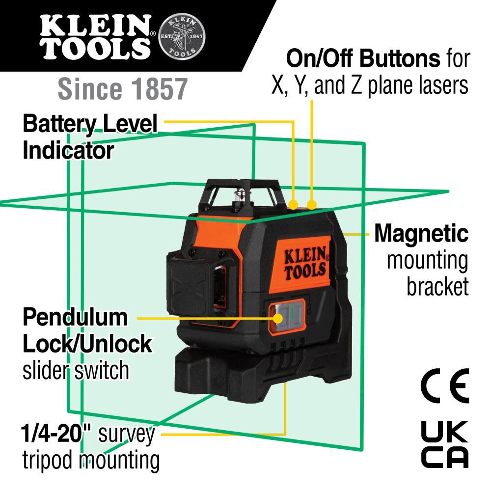 Green Compact Planar Laser Level 93CPLG