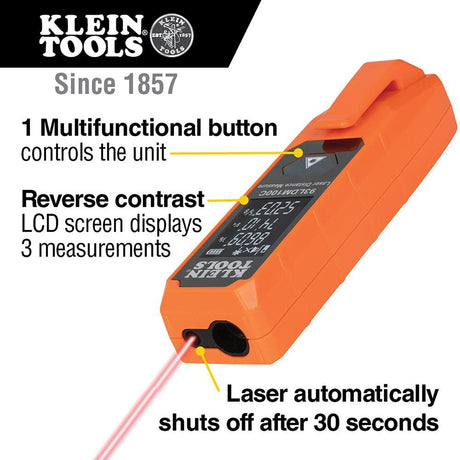 Compact 100-ft Indoor/Outdoor Red Laser Distance Measurer 93LDM100C