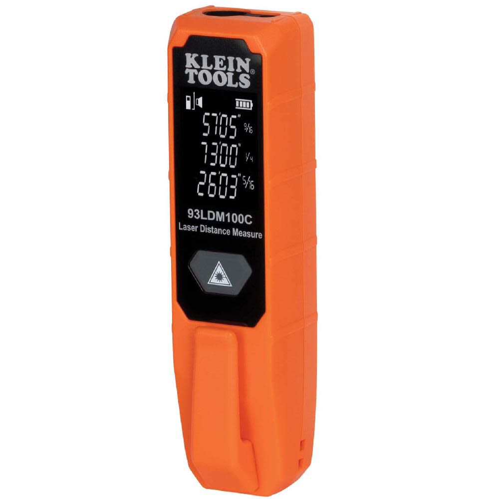 Compact 100-ft Indoor/Outdoor Red Laser Distance Measurer 93LDM100C