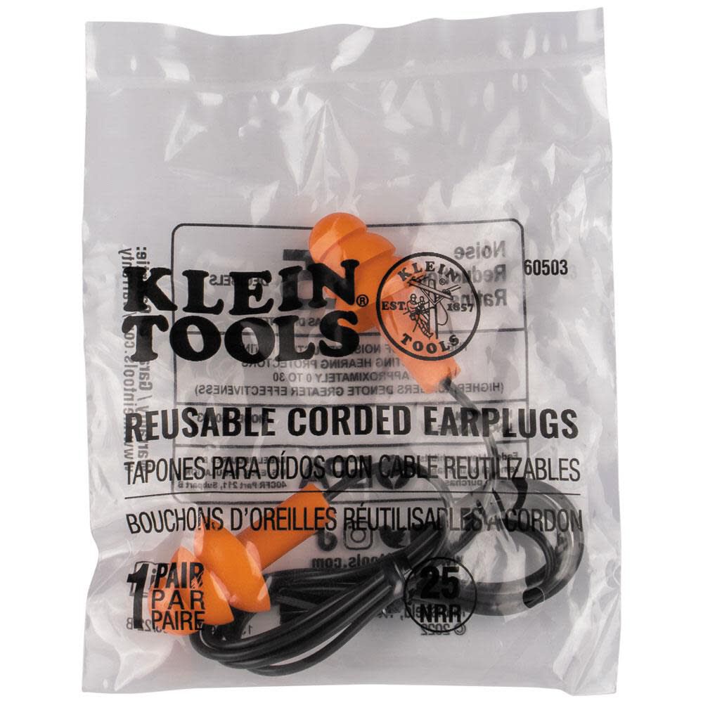 Corded Earplugs 50 Pairs 6050350