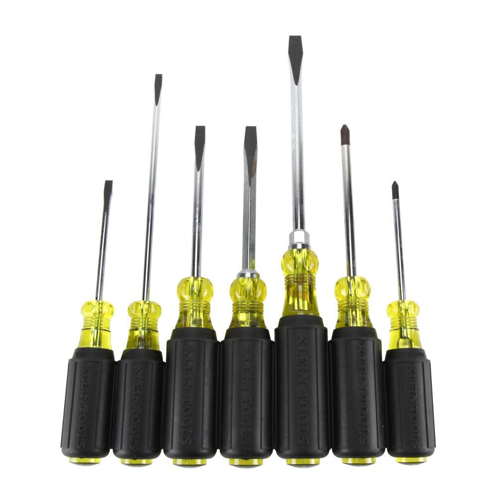 7-Piece Bi-material Handle Assorted Drive Screwdriver Set 85076