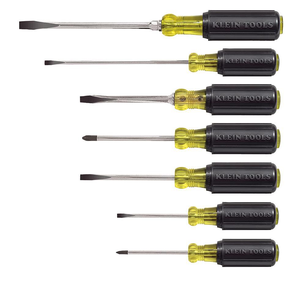 7-Piece Bi-material Handle Assorted Drive Screwdriver Set 85076