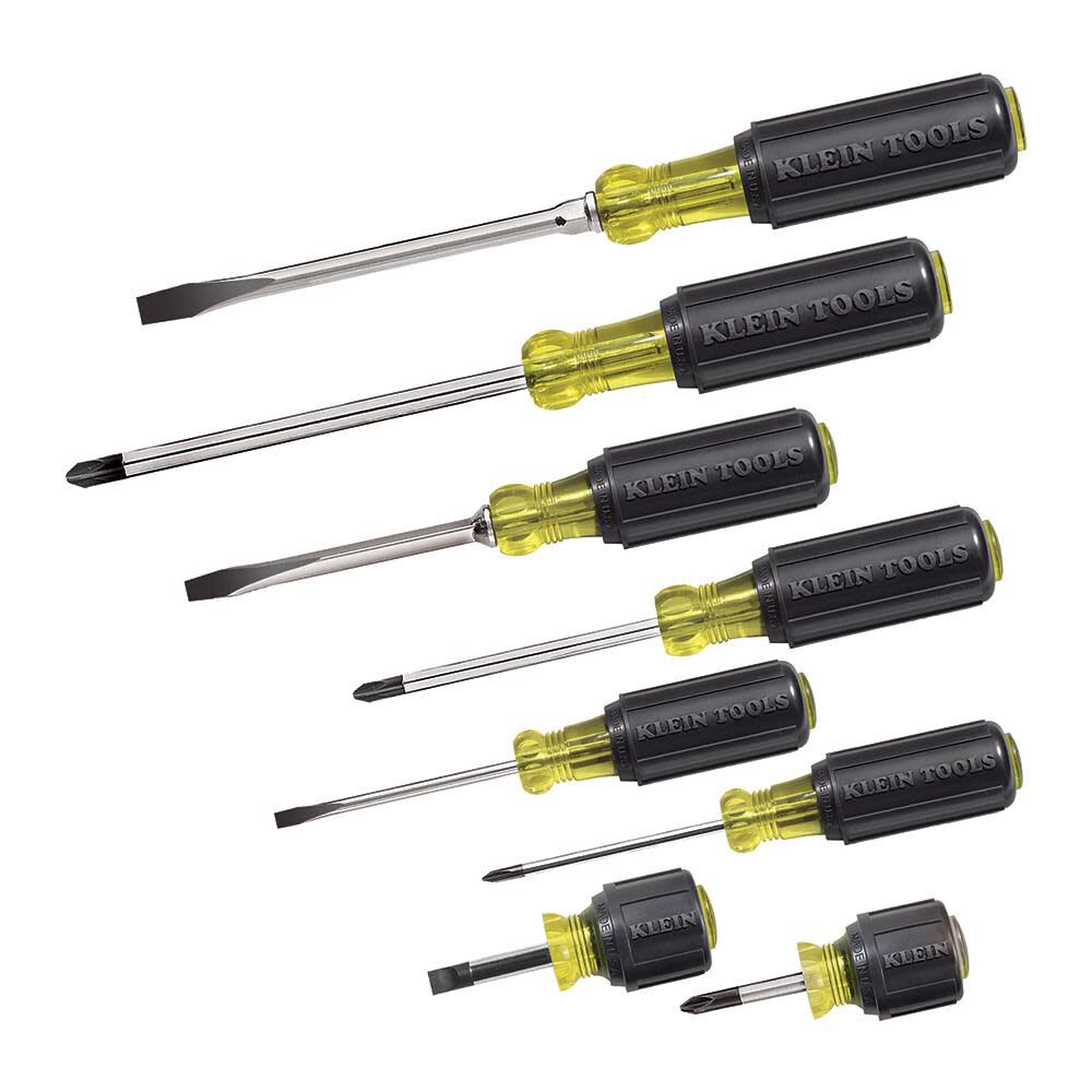 8-Piece Bi-material Handle Assorted Drive Screwdriver Set 85078