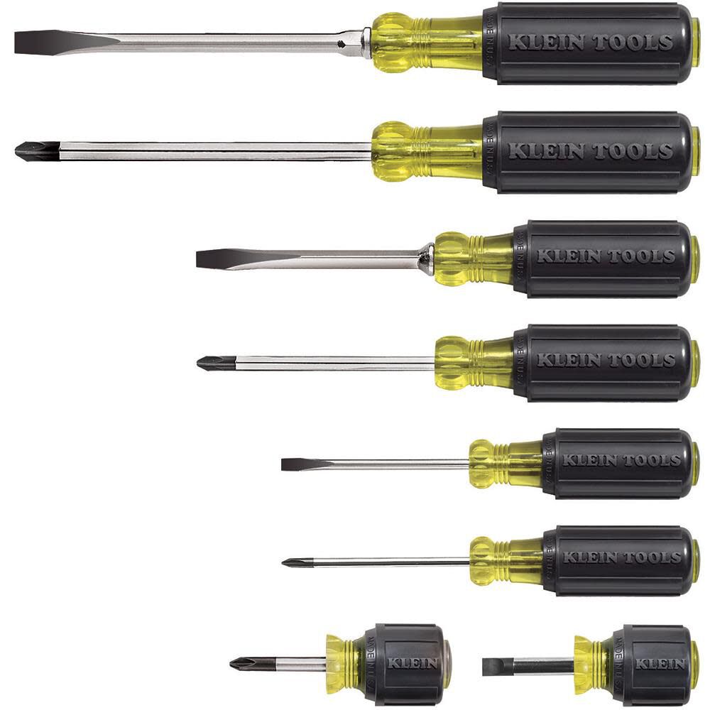 8-Piece Bi-material Handle Assorted Drive Screwdriver Set 85078