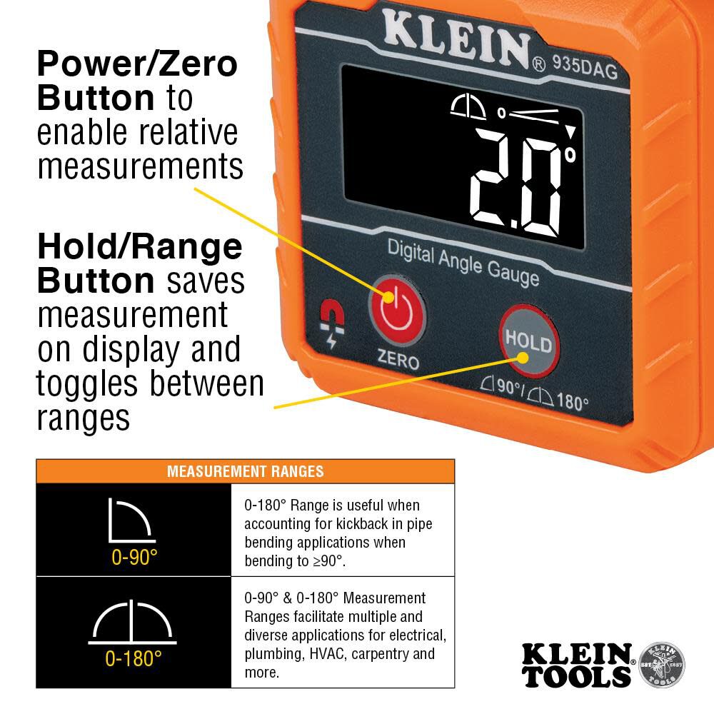 Digital Angle-Gauge and Level 935DAG