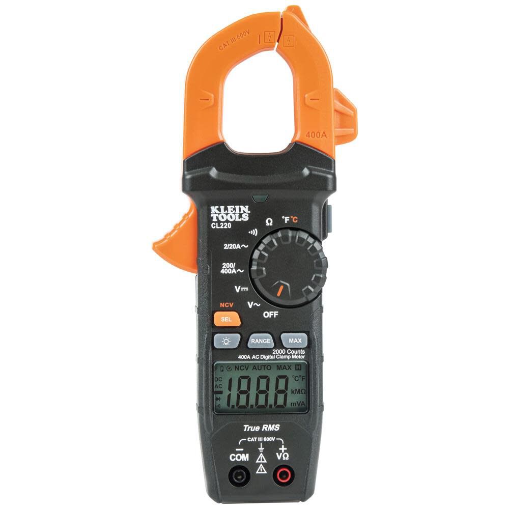 Digital Clamp Meter with Temp CL220