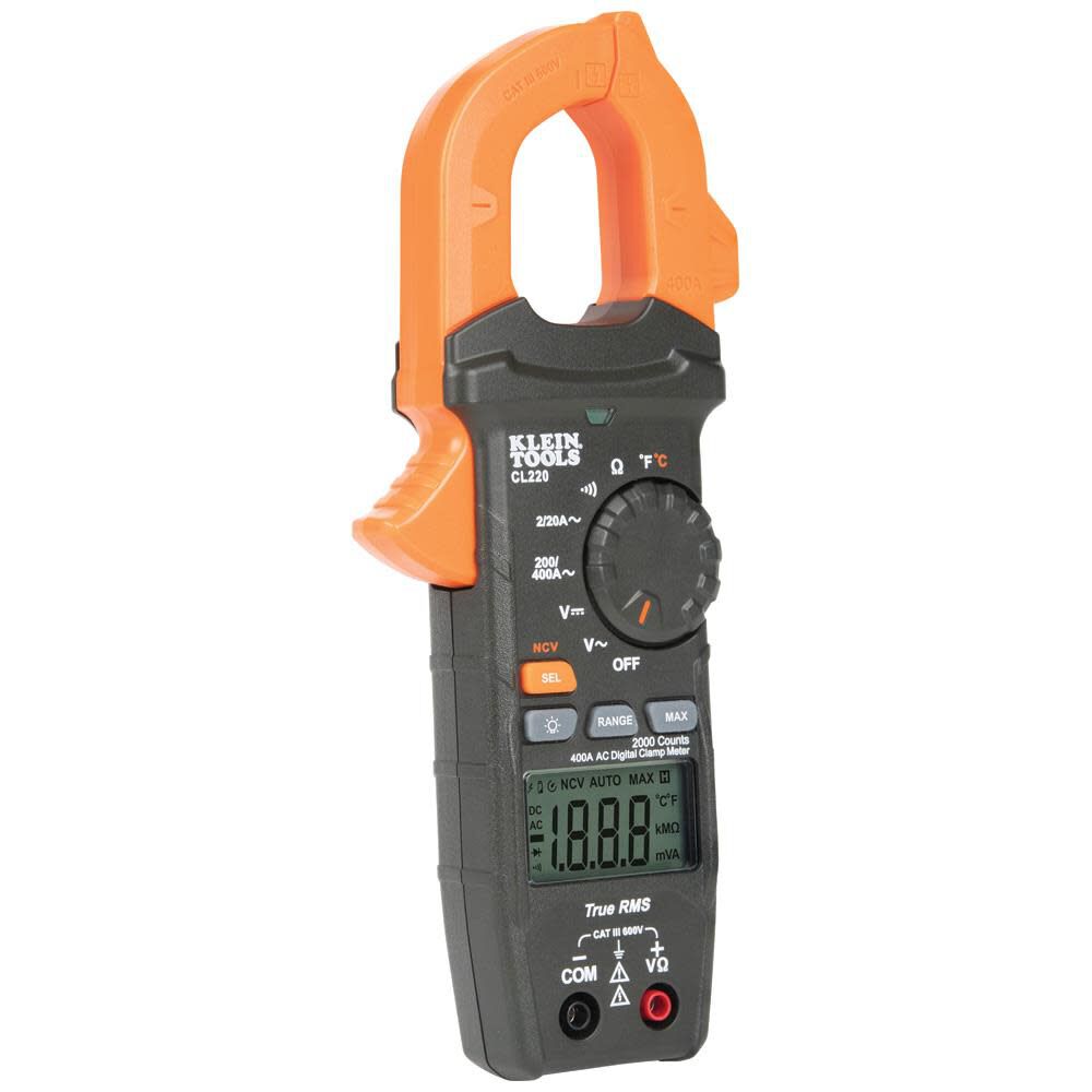 Digital Clamp Meter with Temp CL220