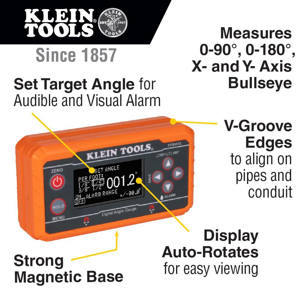 Digital Level with Programmable Angles 935DAGL