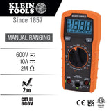 Digital Multimeter Manual 600V MM325