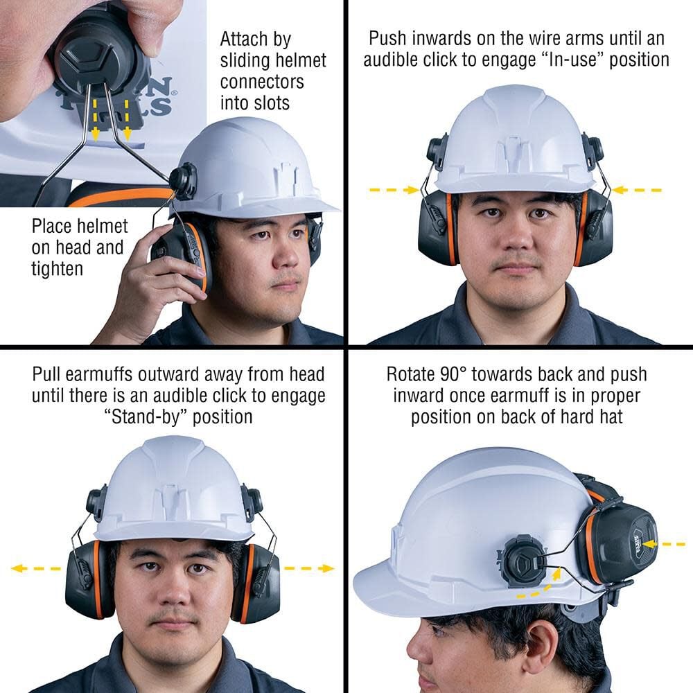 Earmuffs for Cap Style Helmets 60532