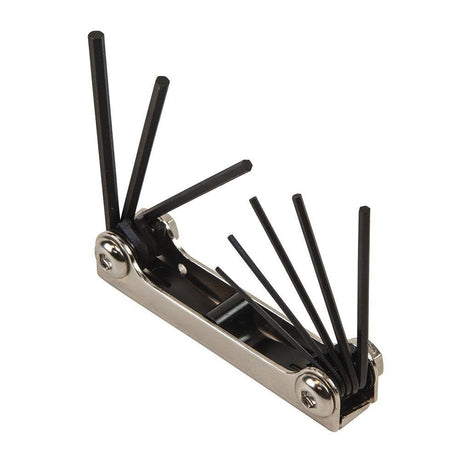 Eight-Key Inch Folding Hex Key Set 70581