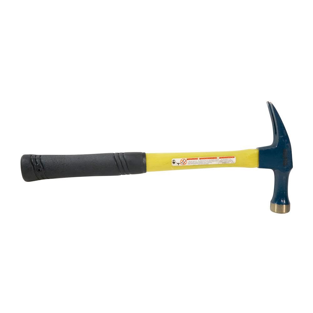 Straight-Claw 18-oz Rounded Face Steel Head Fiberglass Electrician's Specialty Hammer 80718