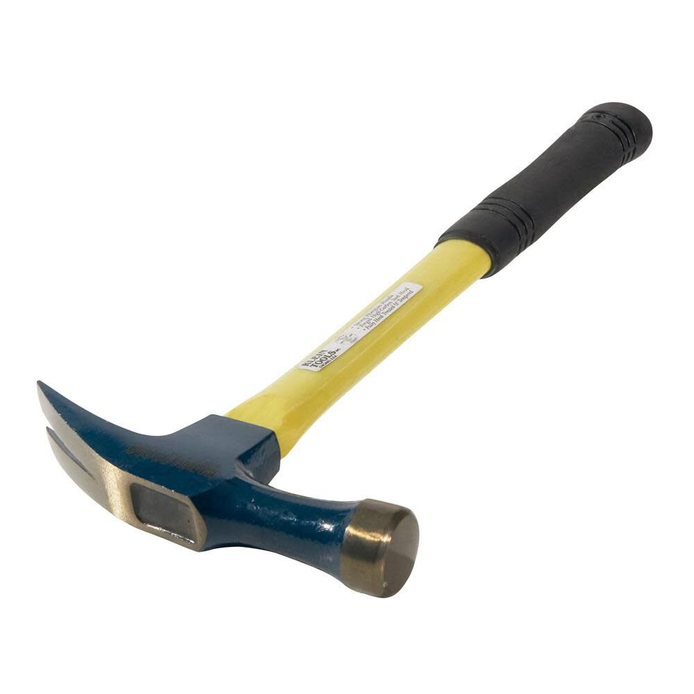 Straight-Claw 18-oz Rounded Face Steel Head Fiberglass Electrician's Specialty Hammer 80718