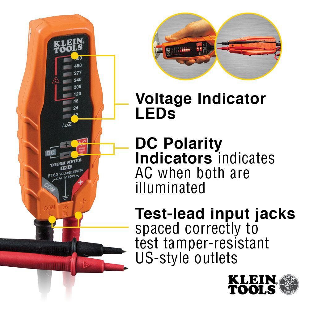 Electronic AC/DC Voltage Tester ET60