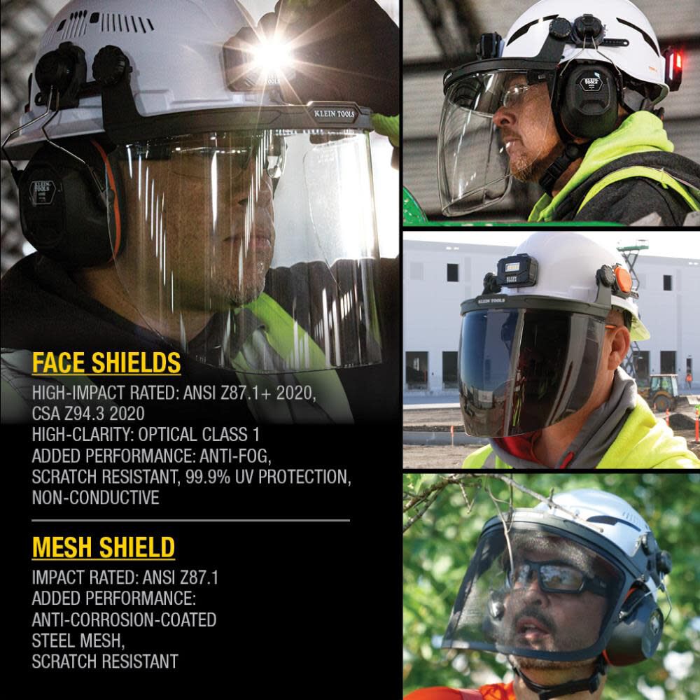 Face Shield, Full Brim, Clear 60528