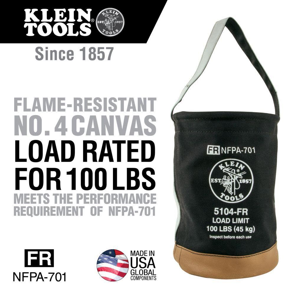 Flame-Resistant Canvas Bucket 5104FR