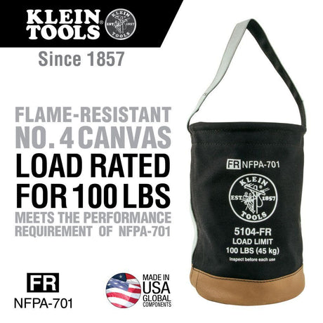 Flame-Resistant Canvas Bucket 5104FR